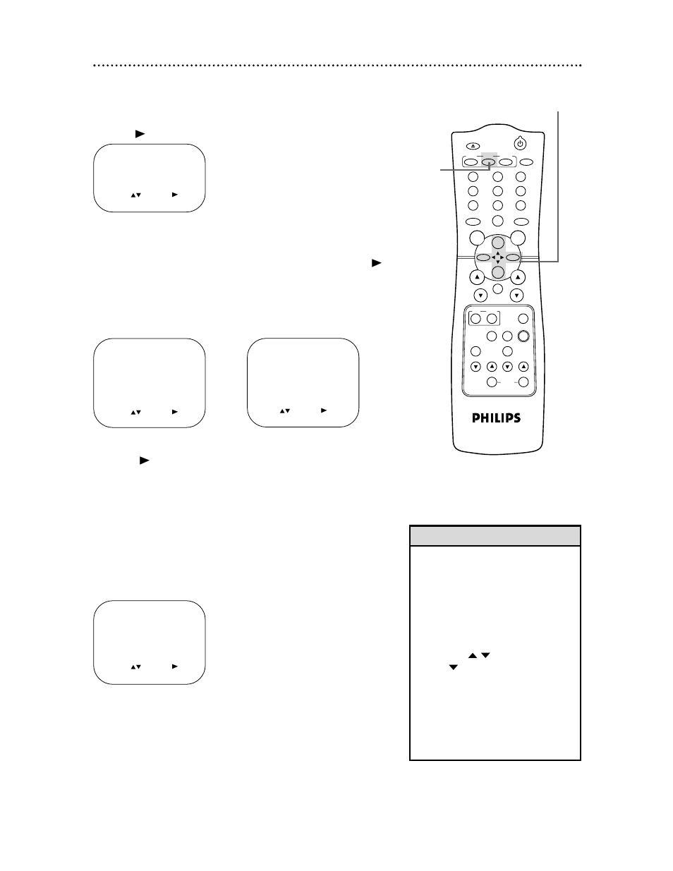 Smartlock (cont’d) 49, Helpful hints, Press the status/exit button | Example of specific sub-ratings | Philips CCC 134AT User Manual | Page 49 / 69