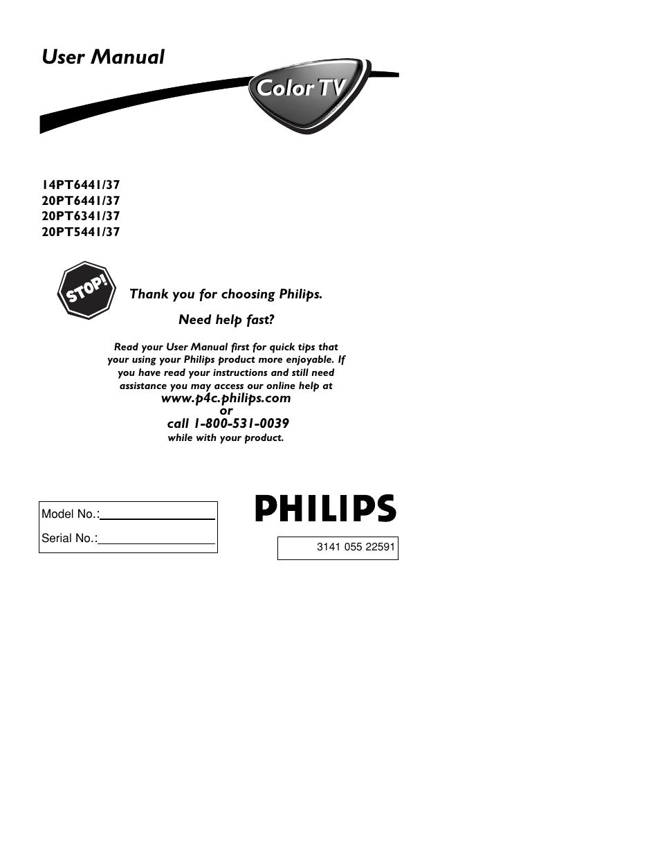 Philips 14PT6441 User Manual | 36 pages