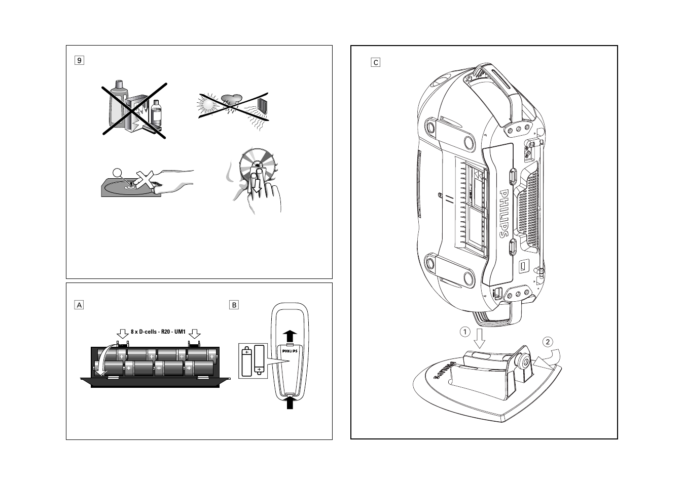 Philips AZ2537 User Manual | Page 9 / 9