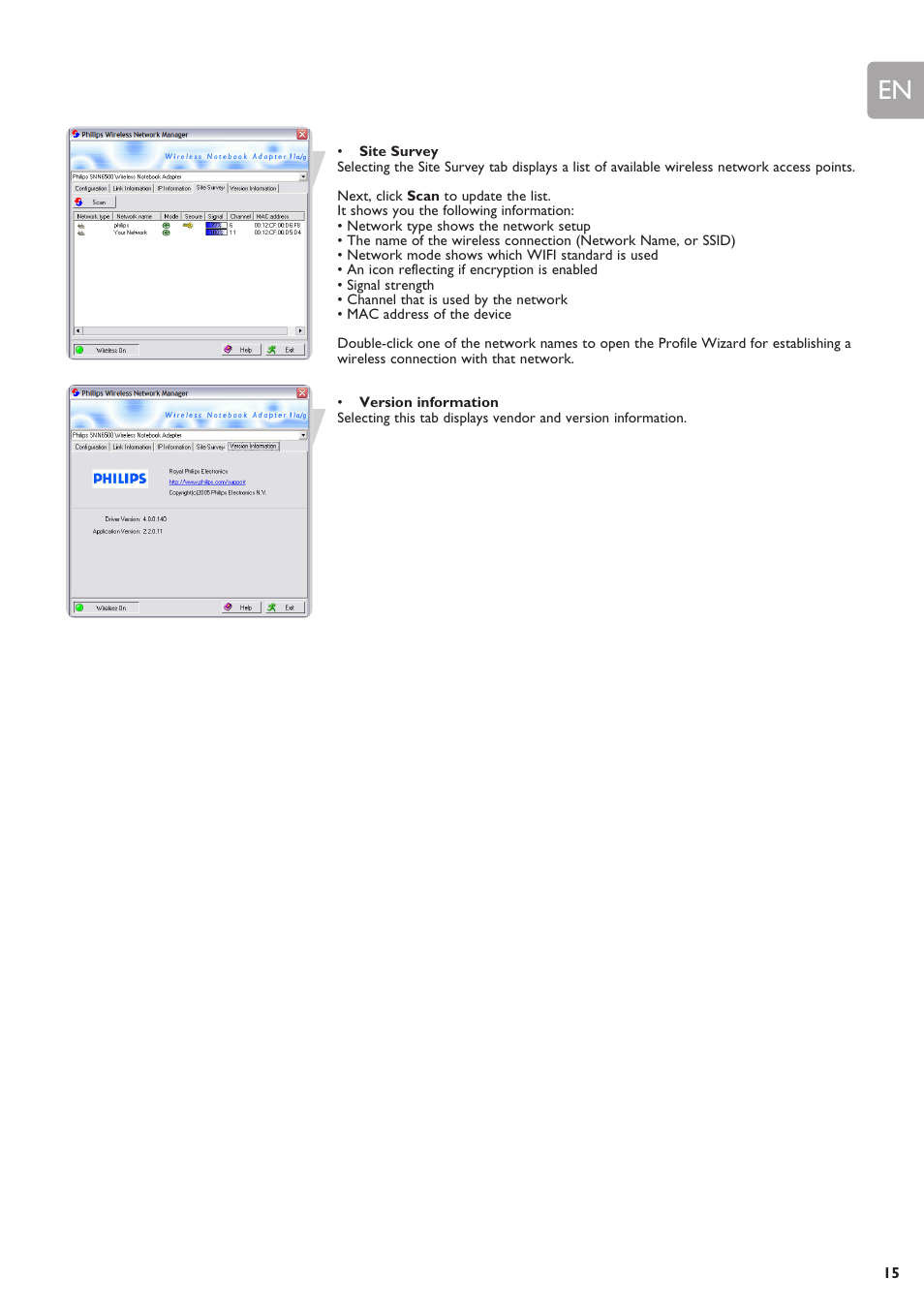 Philips SNN6500 User Manual | Page 15 / 25