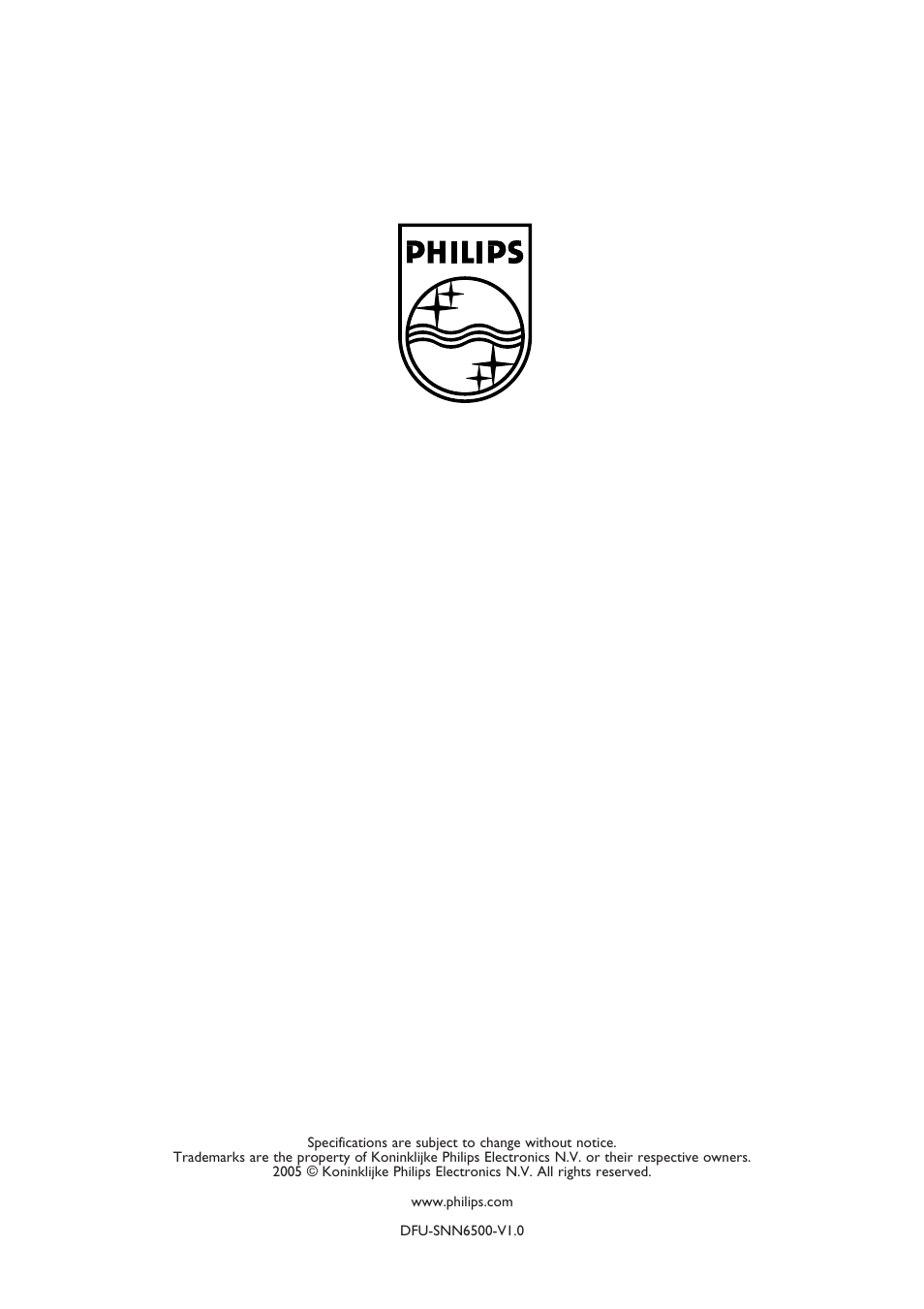 Philips SNN6500 User Manual | Page 25 / 25