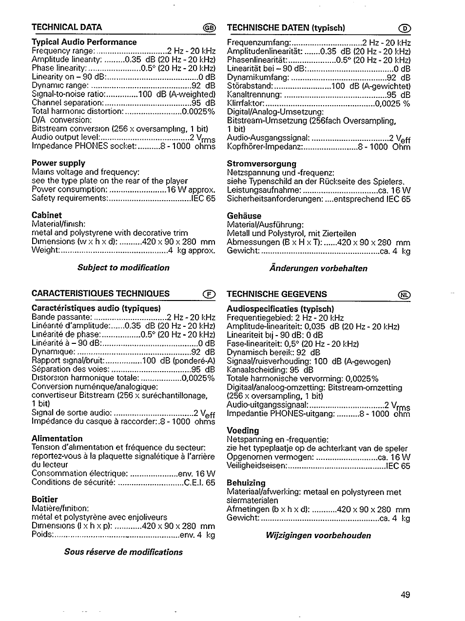 Philips CD 608 User Manual | Page 9 / 14