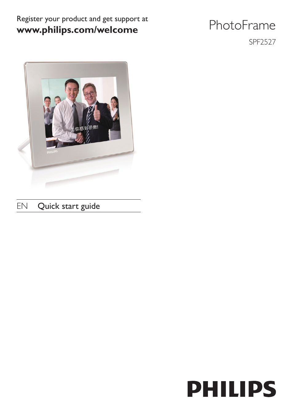 Philips SPF2527 User Manual | 8 pages