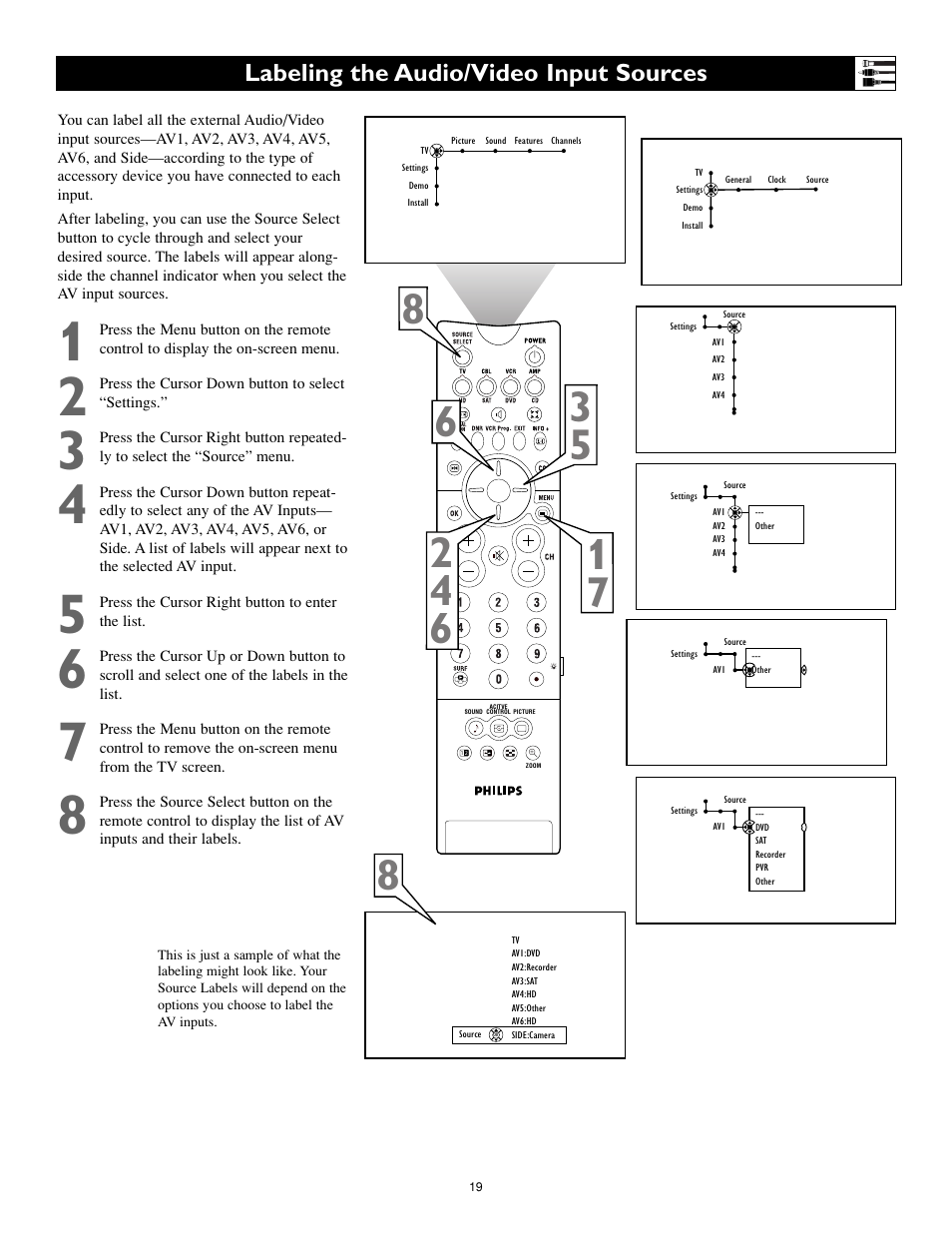 Philips Cineos 55PL9223 User Manual | Page 19 / 80