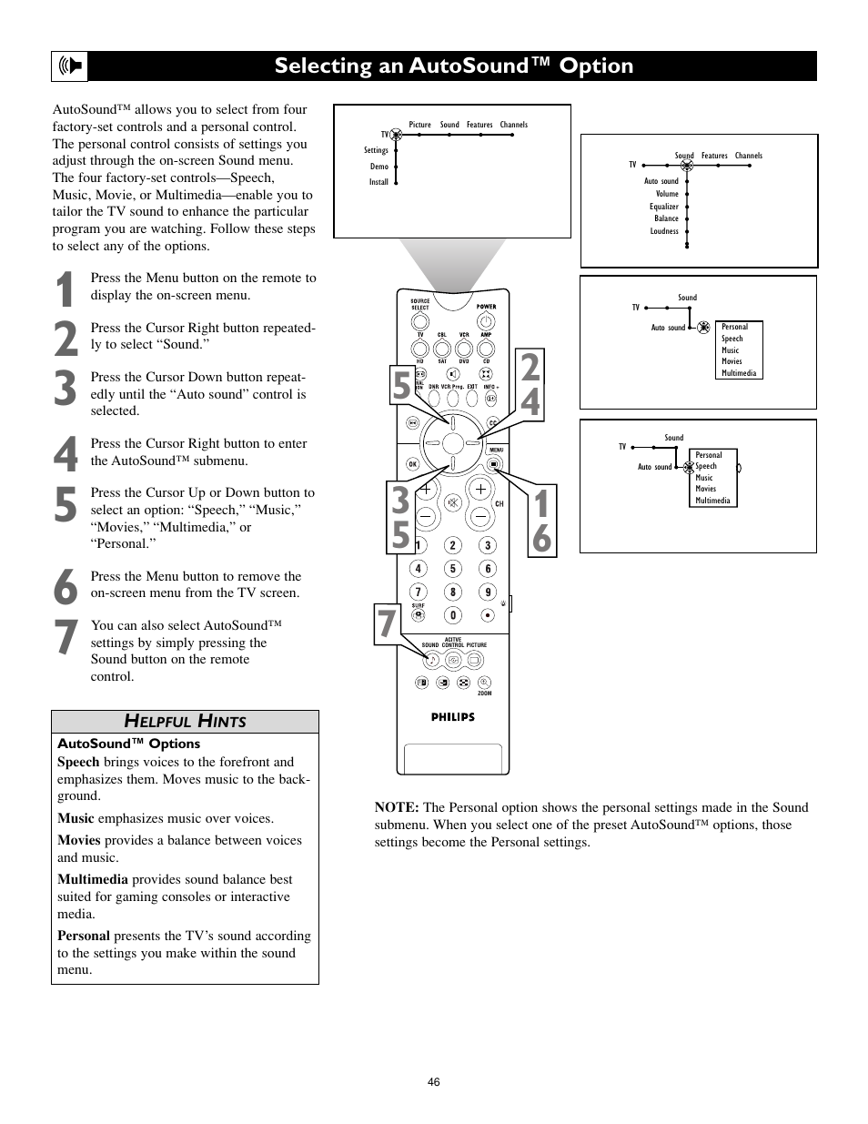 Philips Cineos 55PL9223 User Manual | Page 46 / 80