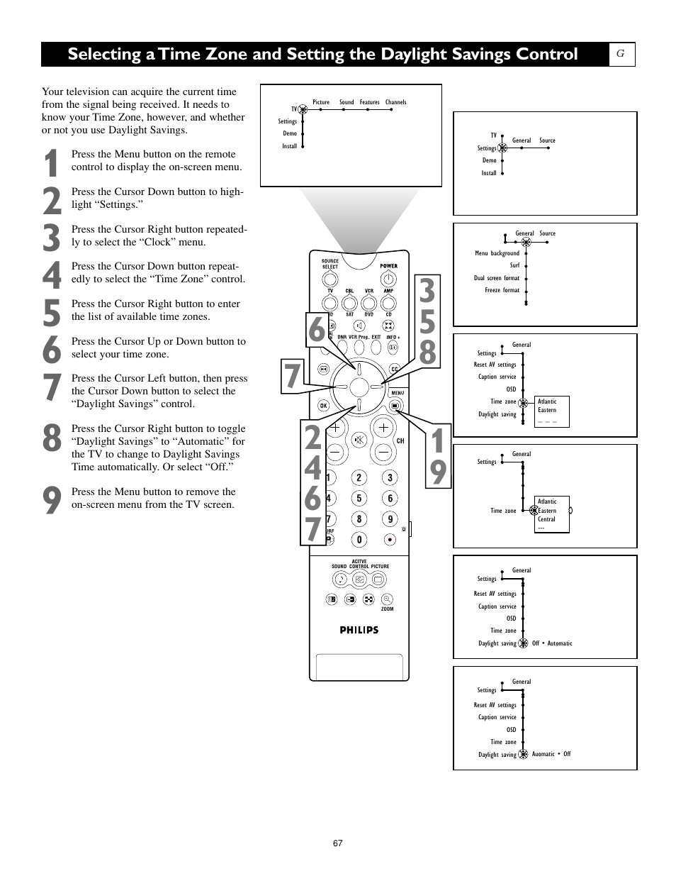 Philips Cineos 55PL9223 User Manual | Page 67 / 80