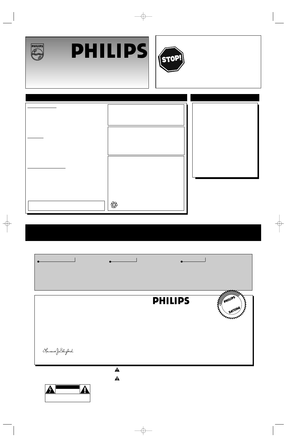 Philips PR0930X4 User Manual | 8 pages