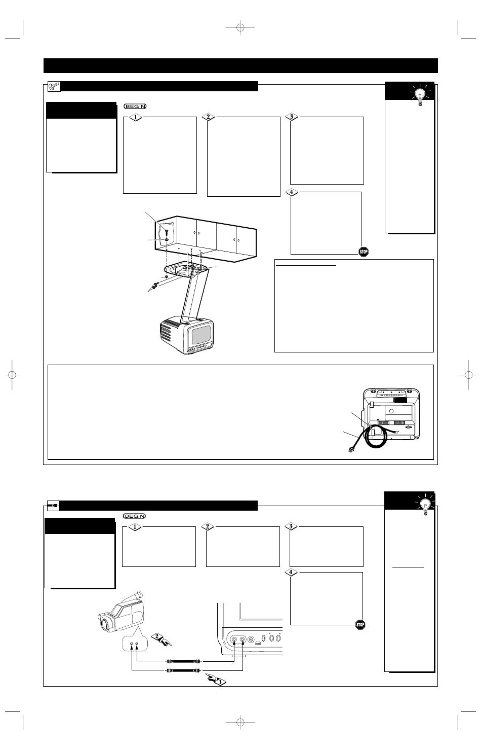 Tv (a, Ooking, Ntenna | Able, Onnections | Philips PR0930X4 User Manual | Page 4 / 8