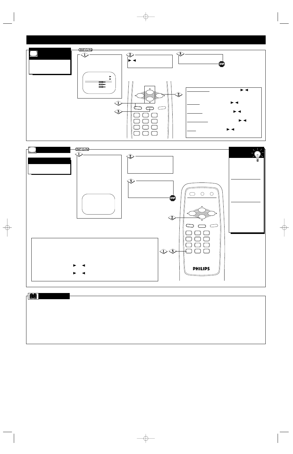 Eatures, Fm m | Philips PR0930X4 User Manual | Page 7 / 8