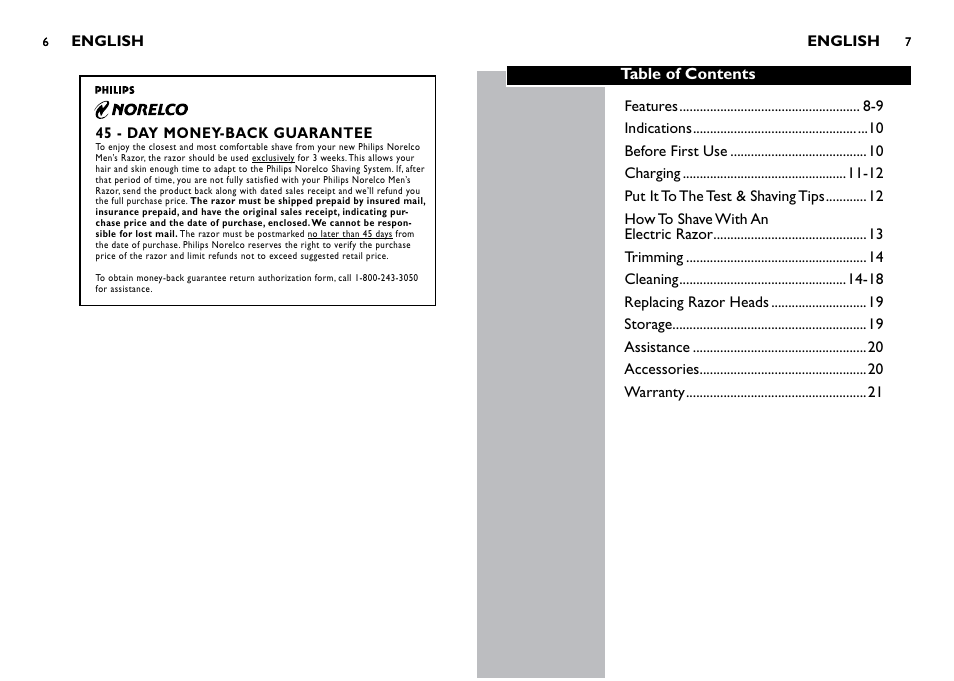 Philips 7349XL User Manual | Page 4 / 11