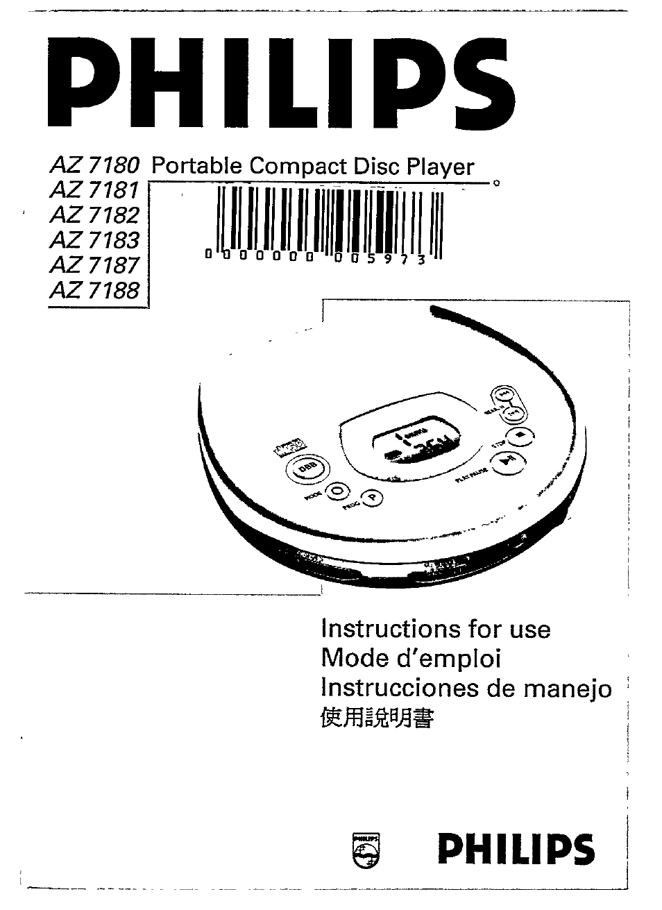Philips AZ7181 User Manual | 26 pages