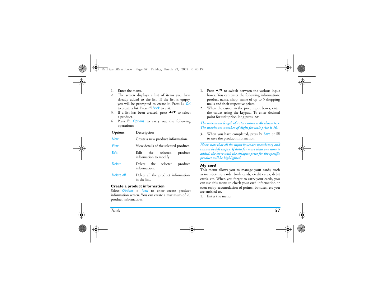 Philips CT9A9R User Manual | Page 58 / 93