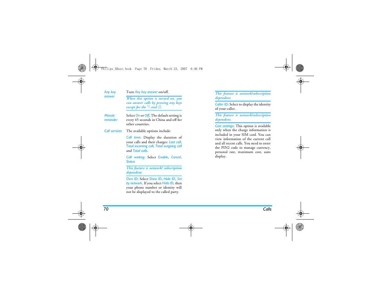 Philips CT9A9R User Manual | Page 71 / 93