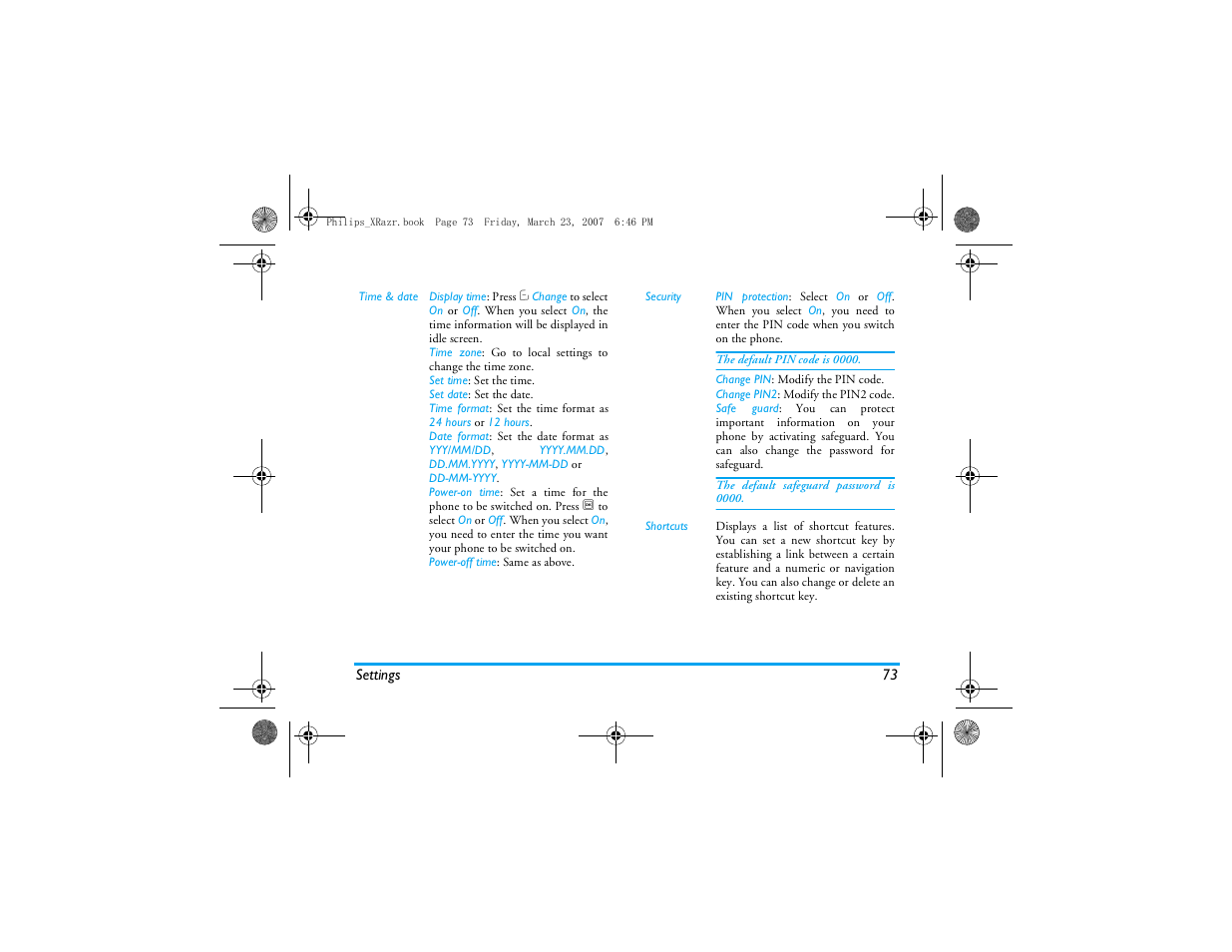 Philips CT9A9R User Manual | Page 74 / 93
