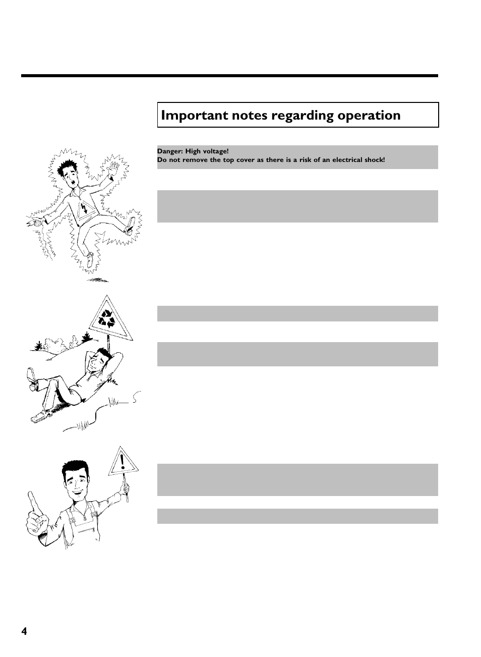 Important notes regarding operation, Introduction | Philips VR570 User Manual | Page 8 / 54