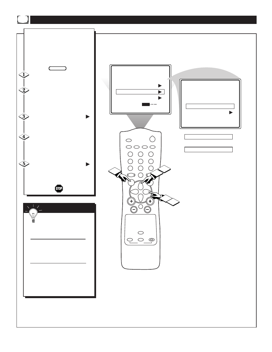 Sing the, Anguage, Ontrol | Philips 13PT30L User Manual | Page 10 / 44