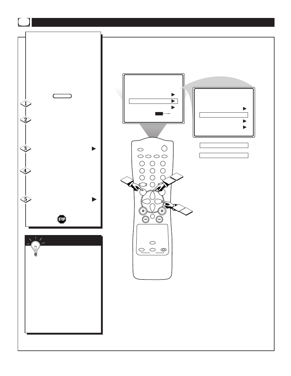 Sing the, Uner, Ontrol | Philips 13PT30L User Manual | Page 12 / 44