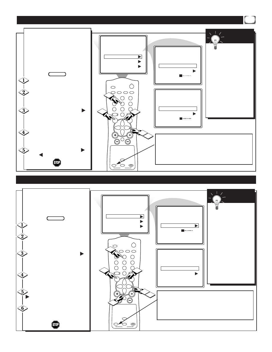 Etting the, Akeup, Electing the | Hannel | Philips 13PT30L User Manual | Page 21 / 44