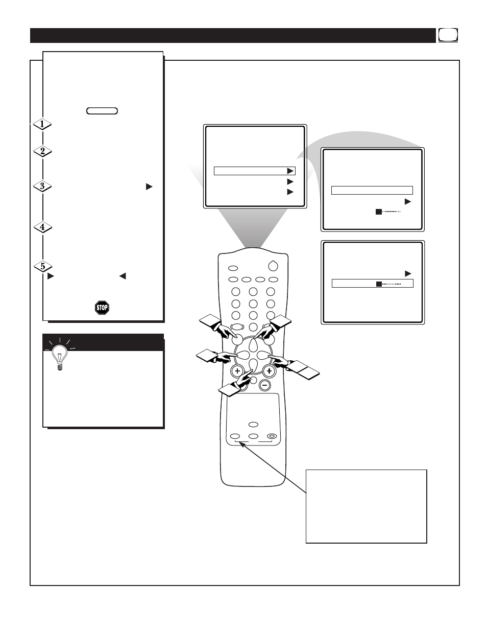 Etting the, Akeup, Olume | Philips 13PT30L User Manual | Page 23 / 44