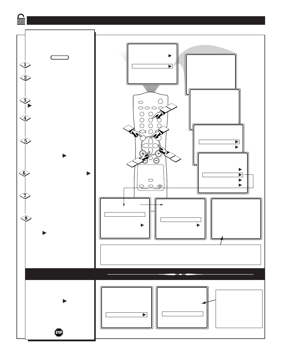 Nderstanding the, Ontrol, Lock | Hannel | Philips 13PT30L User Manual | Page 28 / 44