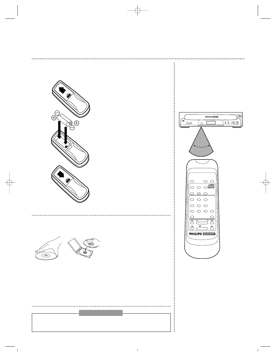 5before using your compact disc changer, Handling discs | Philips CDC735 User Manual | Page 5 / 20