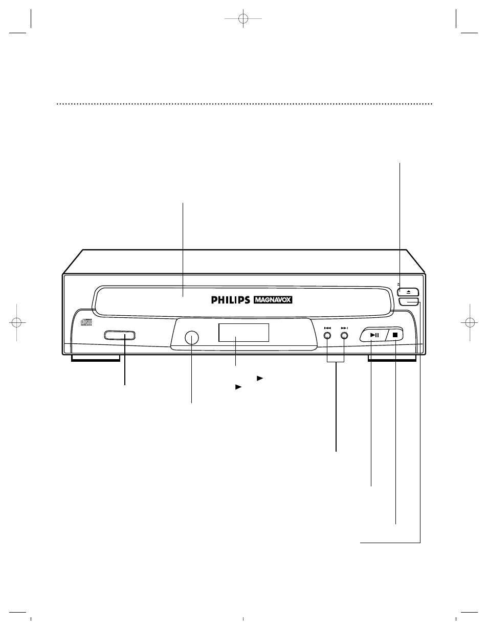 8 front panel | Philips CDC735 User Manual | Page 8 / 20