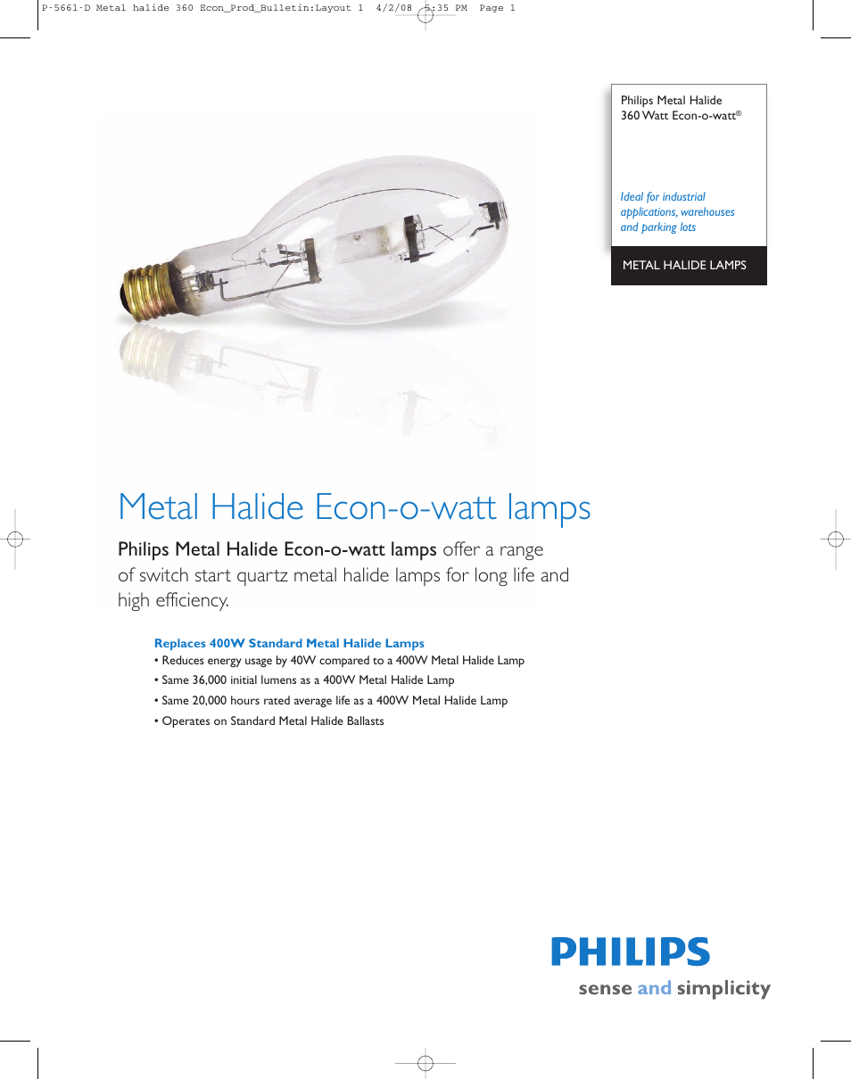 Philips P-5561-D User Manual | 2 pages