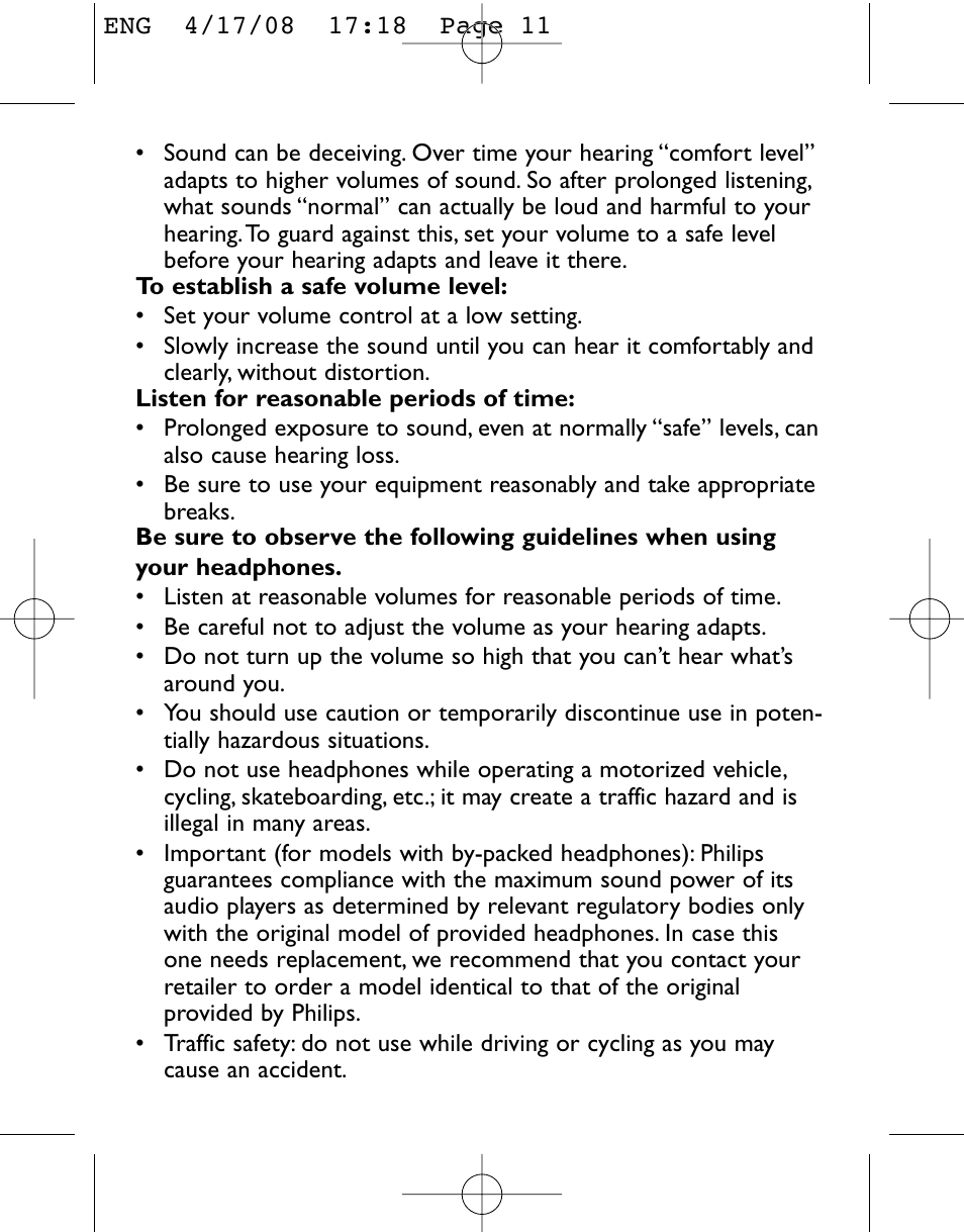 Philips PET831/05 User Manual | Page 11 / 29