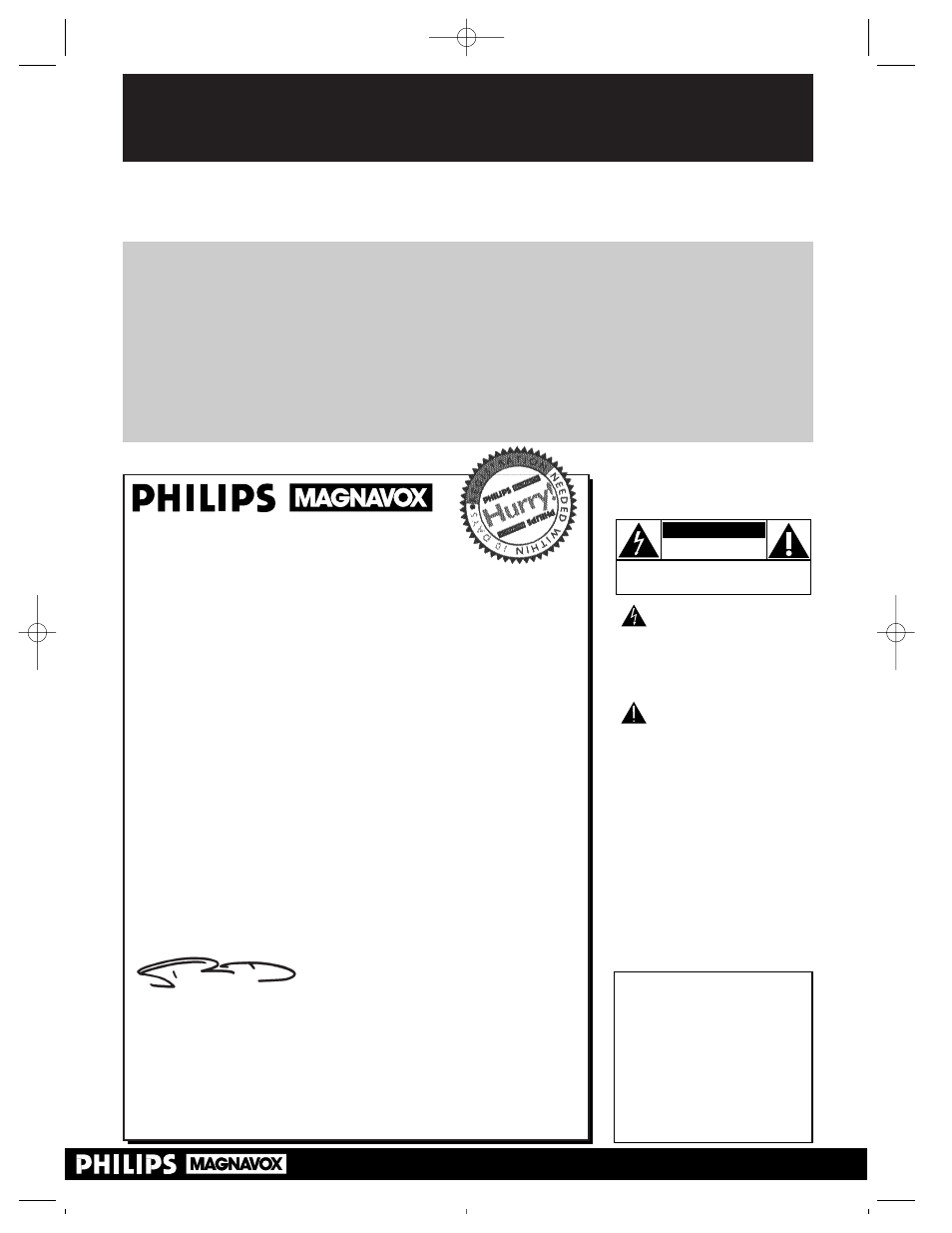 Safety, Warranty verification, Owner confirmation | Model registration, Know these, Symbols, For customer use | Philips VRZ264 User Manual | Page 2 / 56