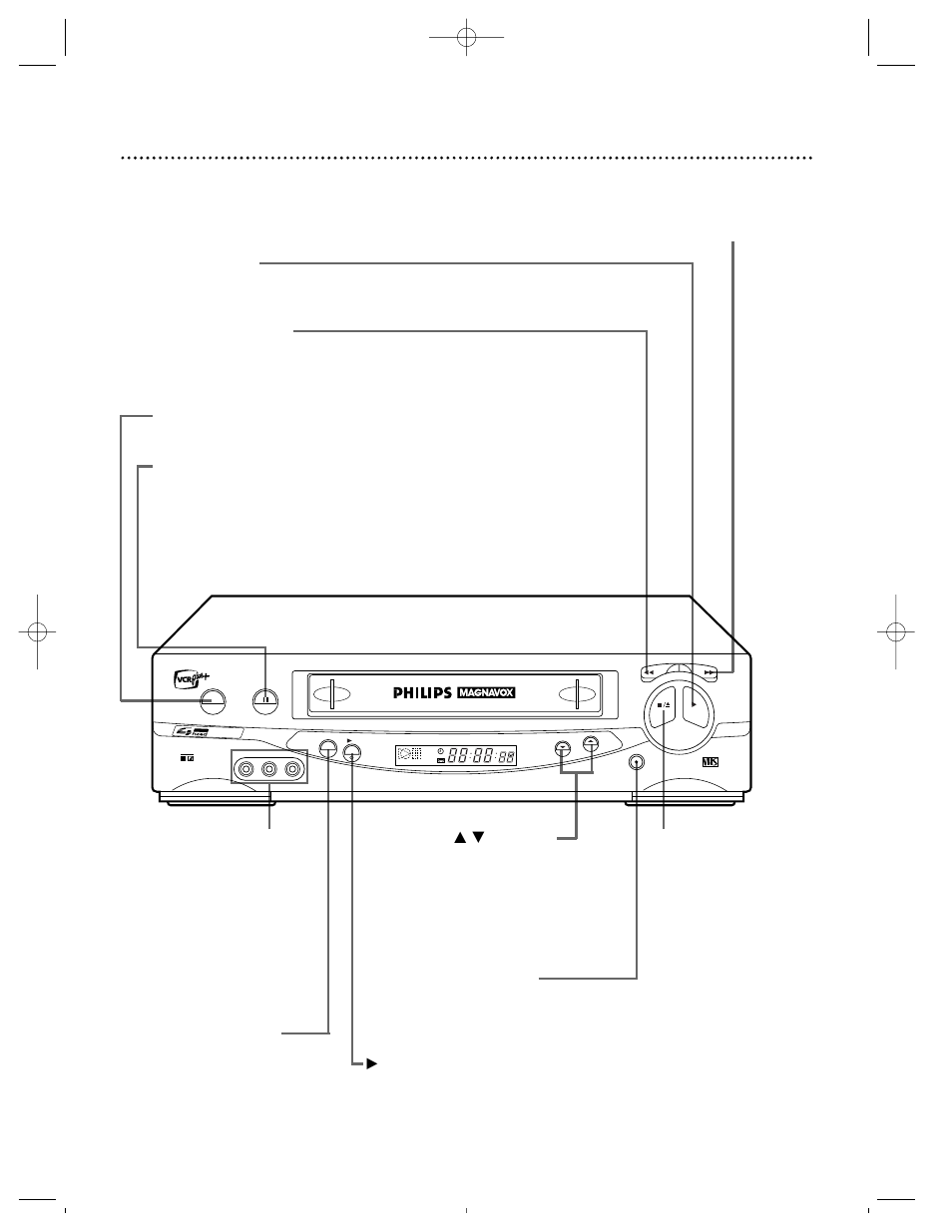 Front panel 23, Vrz264 | Philips VRZ264 User Manual | Page 23 / 56