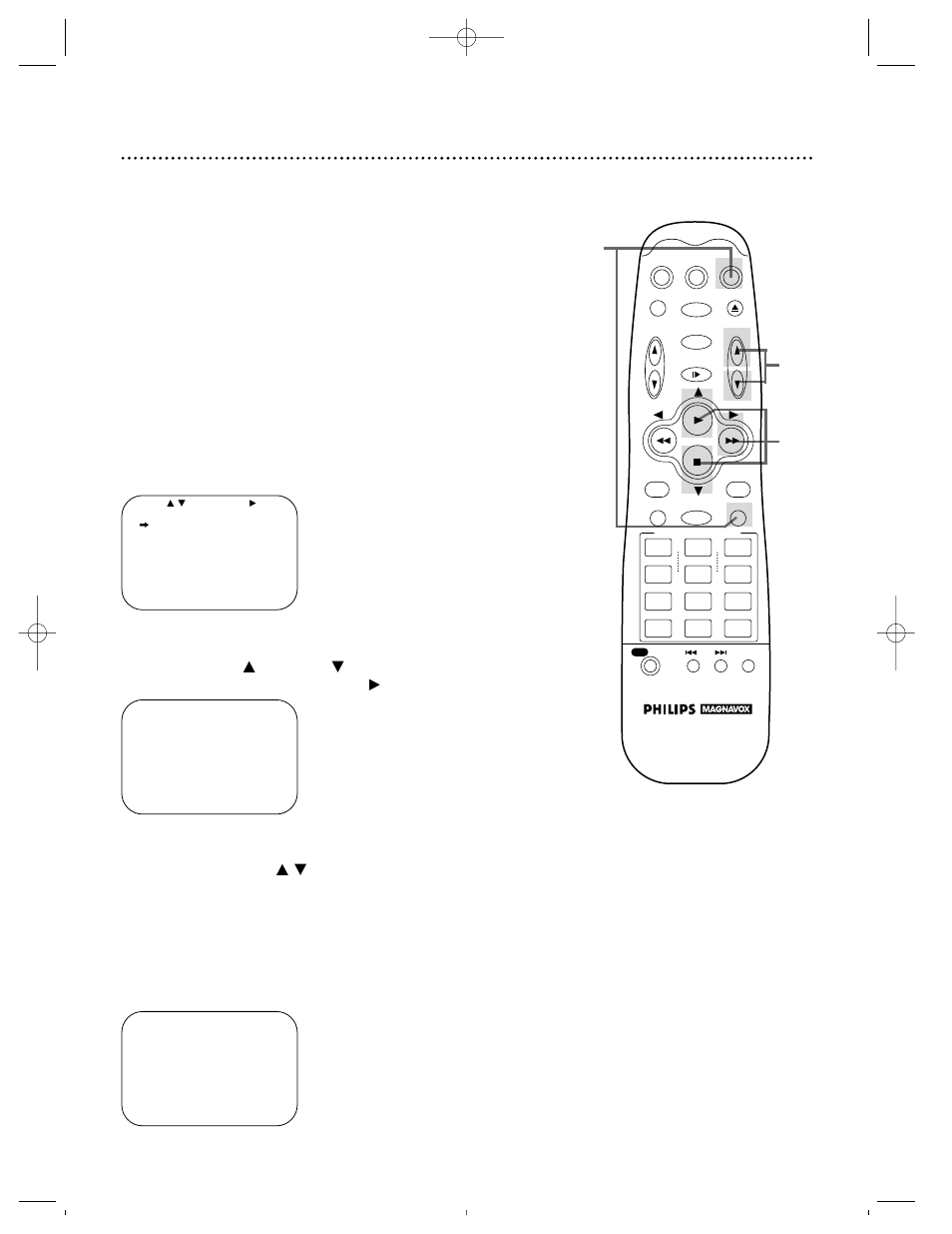 36 quick programming | Philips VRZ264 User Manual | Page 36 / 56