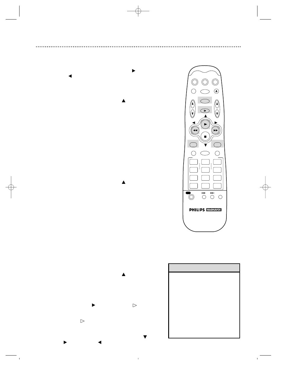 48 playback options | Philips VRZ264 User Manual | Page 48 / 56