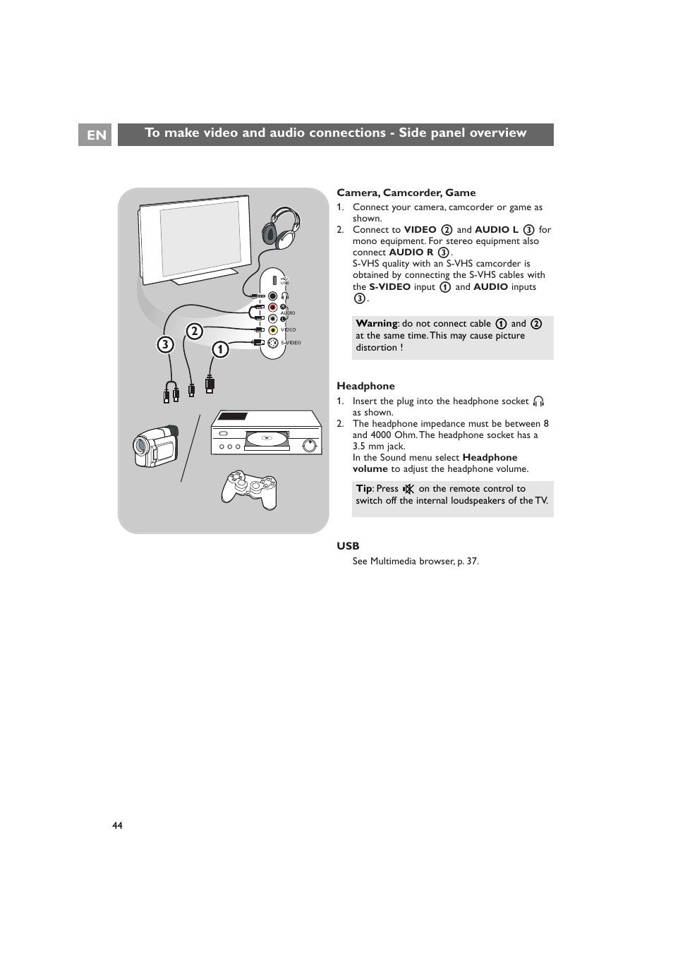 Philips 42PF9641D/10 User Manual | Page 44 / 65