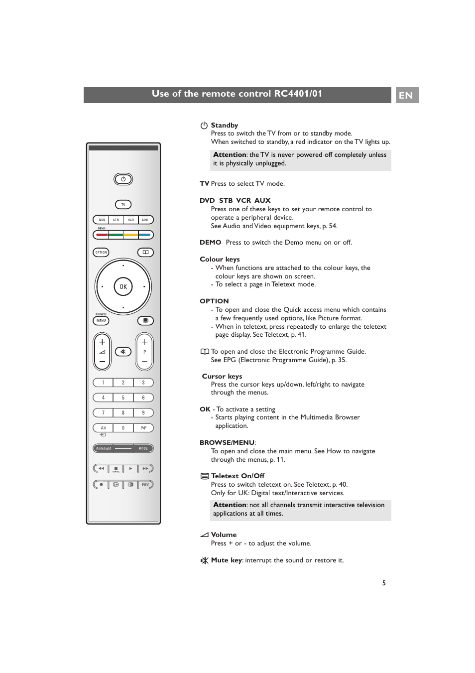 Philips 42PF9641D/10 User Manual | Page 5 / 65