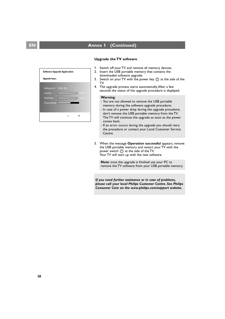 Annex 1 (continued) | Philips 42PF9641D/10 User Manual | Page 58 / 65