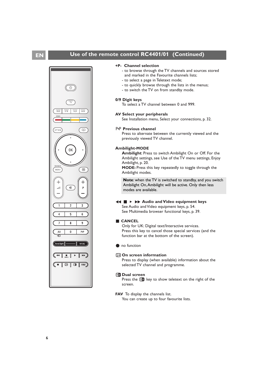 Philips 42PF9641D/10 User Manual | Page 6 / 65