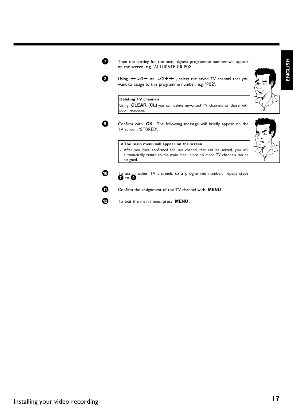 Installing your video recording | Philips DVR User Manual | Page 21 / 51