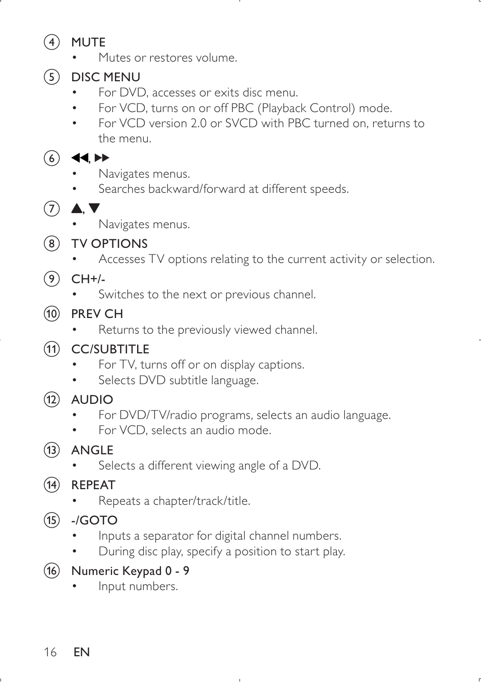Philips PET749 User Manual | Page 16 / 36