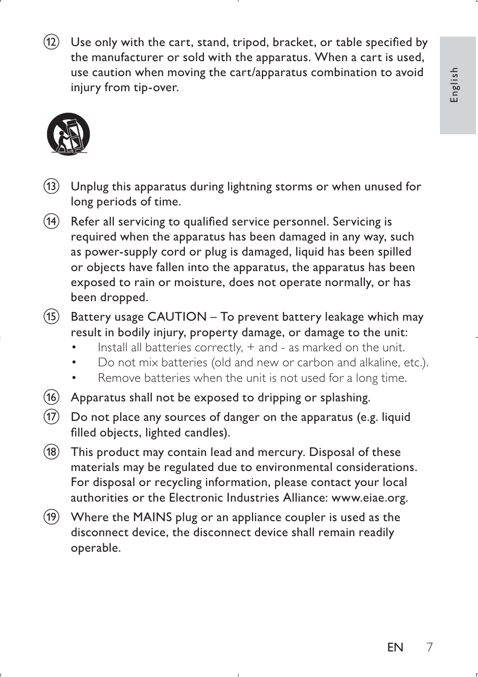 Philips PET749 User Manual | Page 7 / 36
