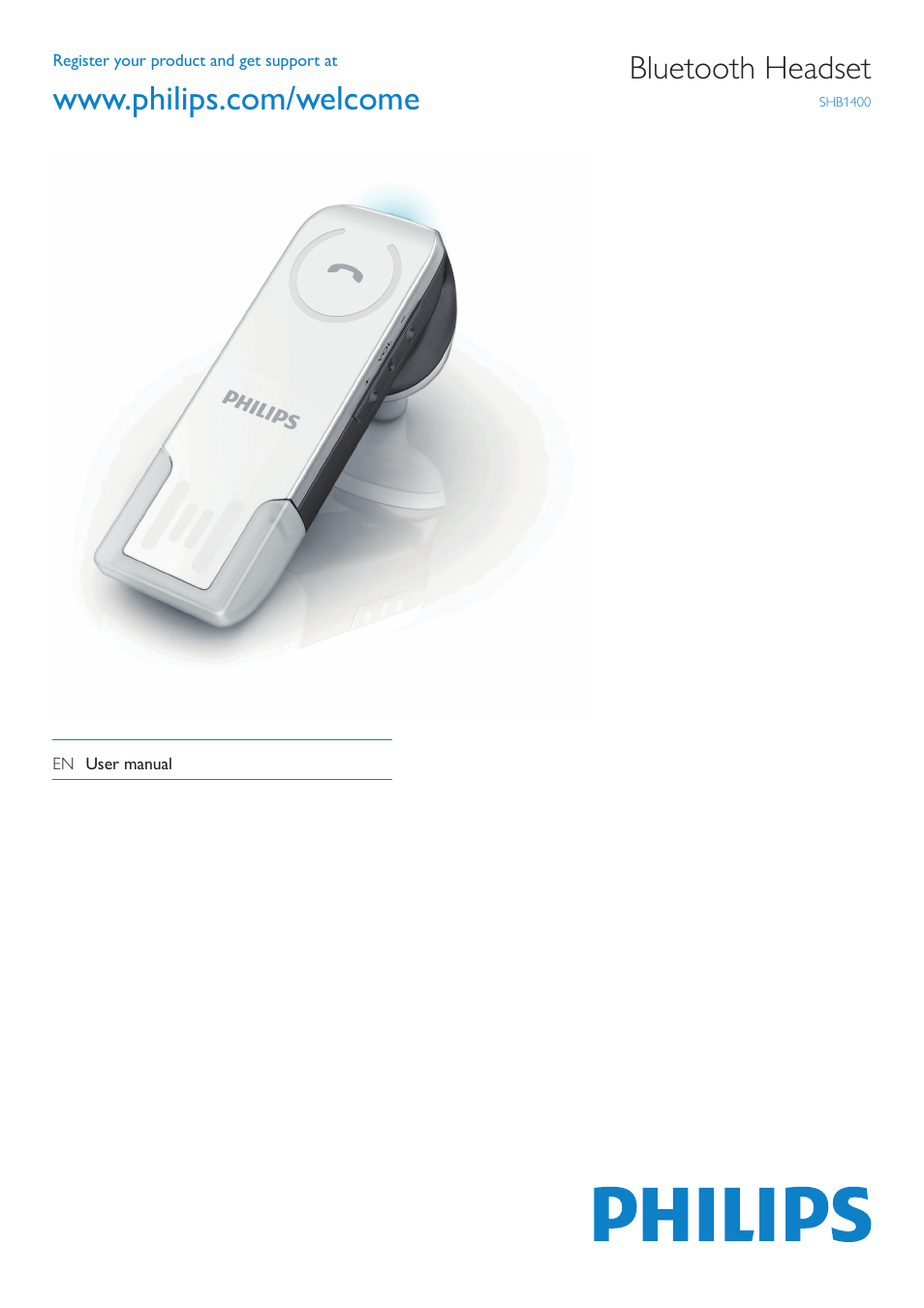 Philips SHB1400 User Manual | 13 pages