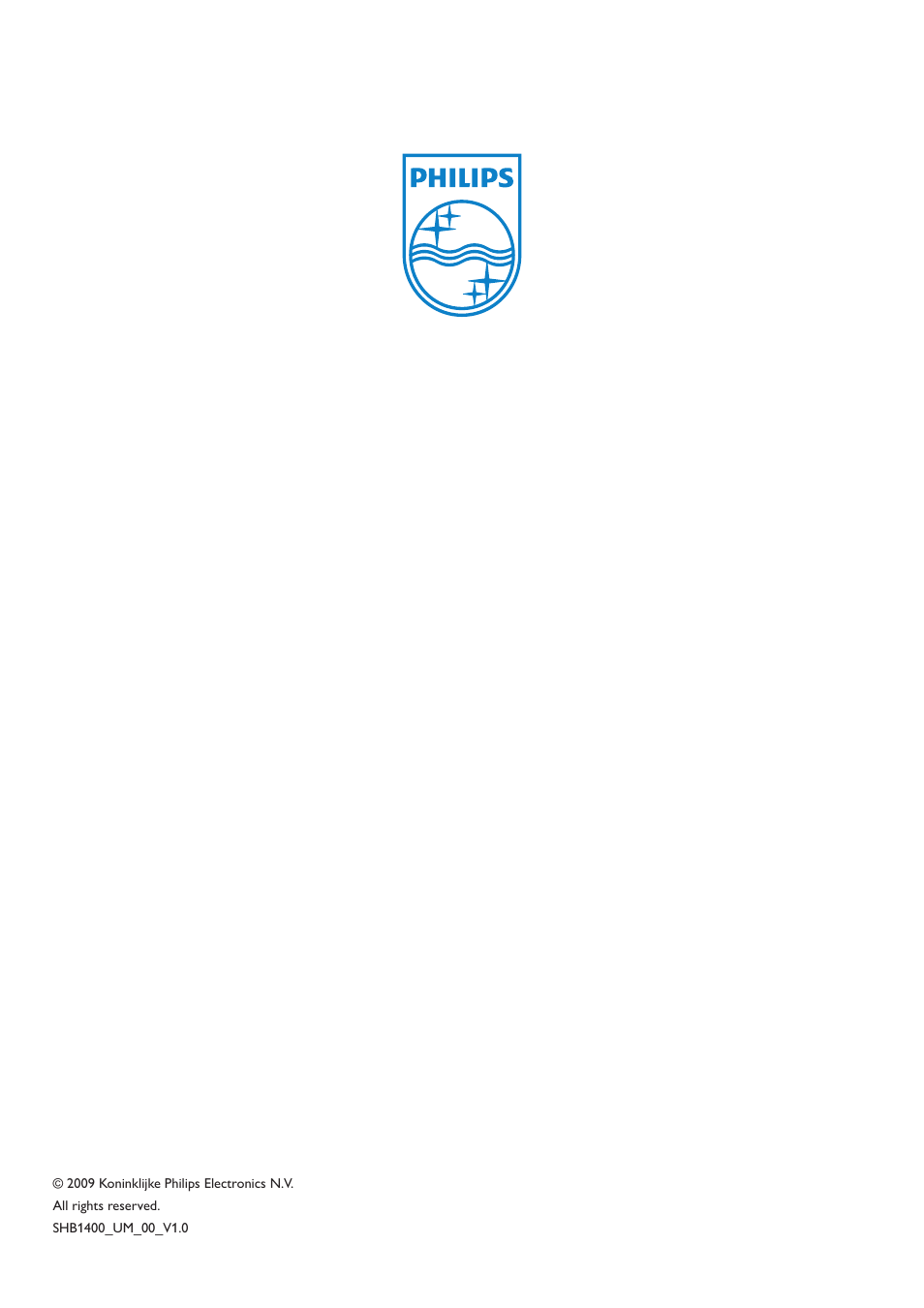 Philips SHB1400 User Manual | Page 13 / 13