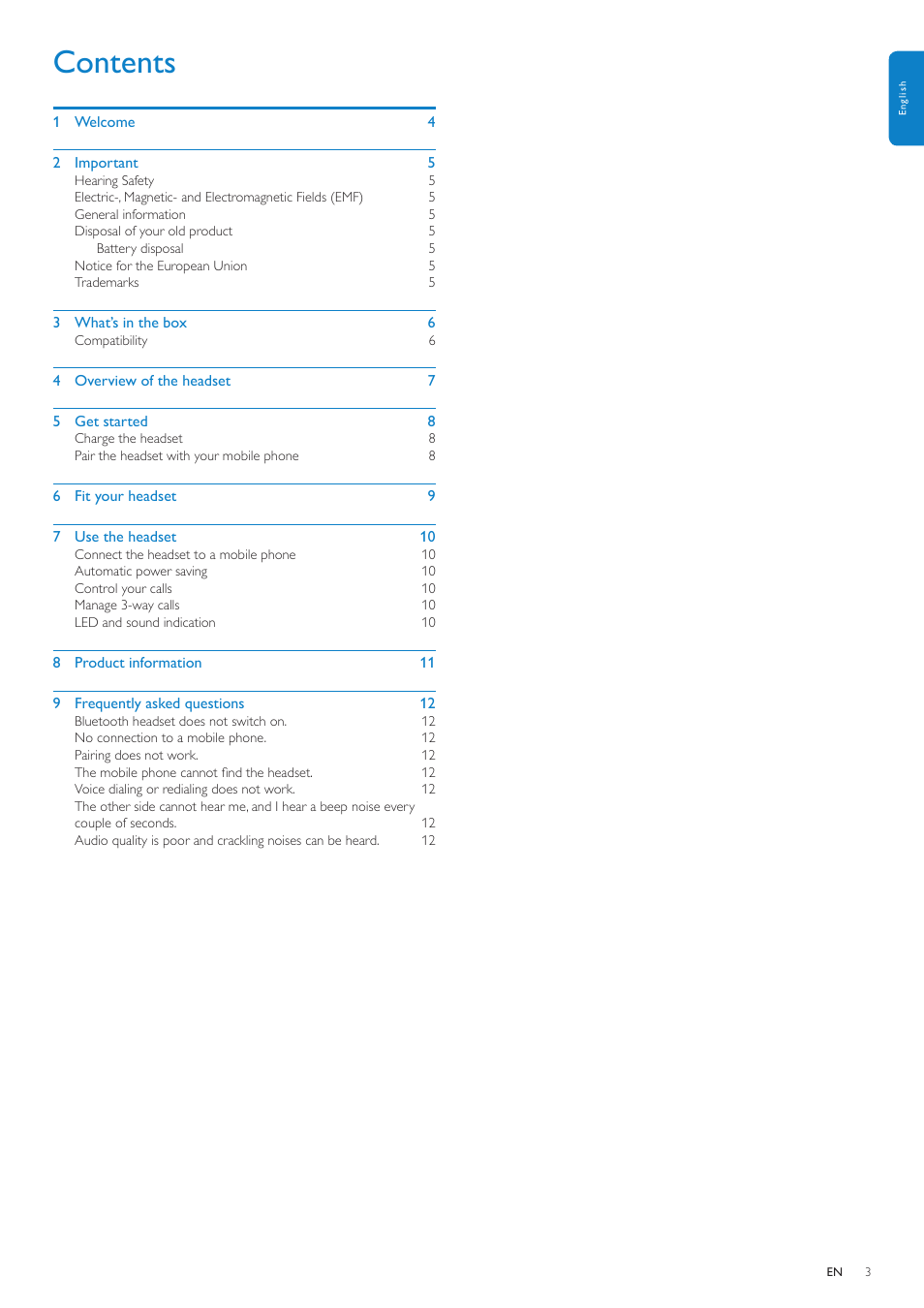 Philips SHB1400 User Manual | Page 3 / 13