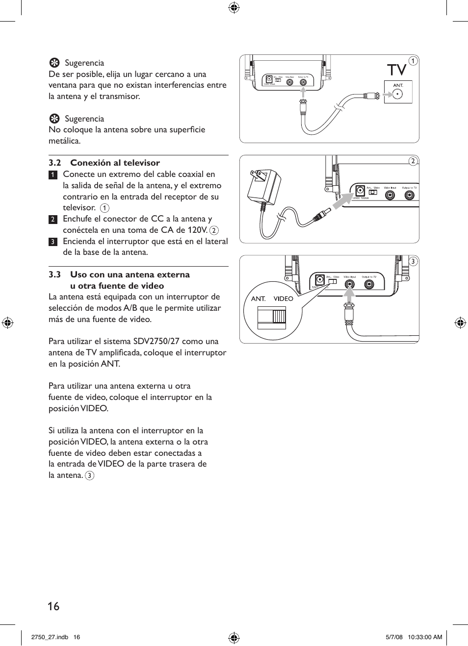 Philips SDV2750/27 User Manual | Page 16 / 20