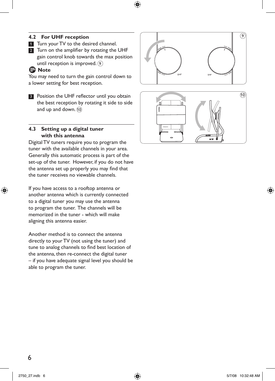 Philips SDV2750/27 User Manual | Page 6 / 20