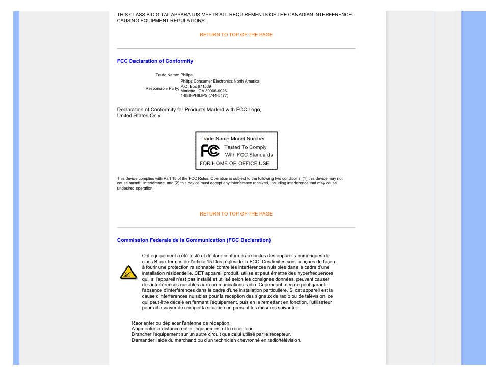 Philips 240BW9 User Manual | Page 20 / 124