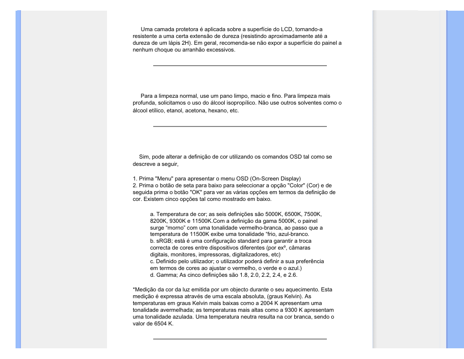 Philips 240BW9 User Manual | Page 6 / 124