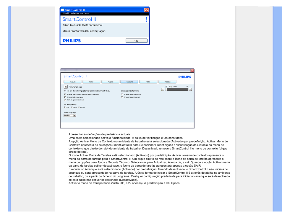 Philips 240BW9 User Manual | Page 62 / 124