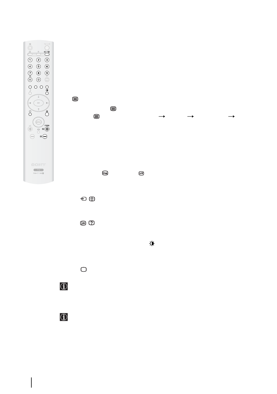 Teletexto | Sony KLV-27HR3 User Manual | Page 126 / 134