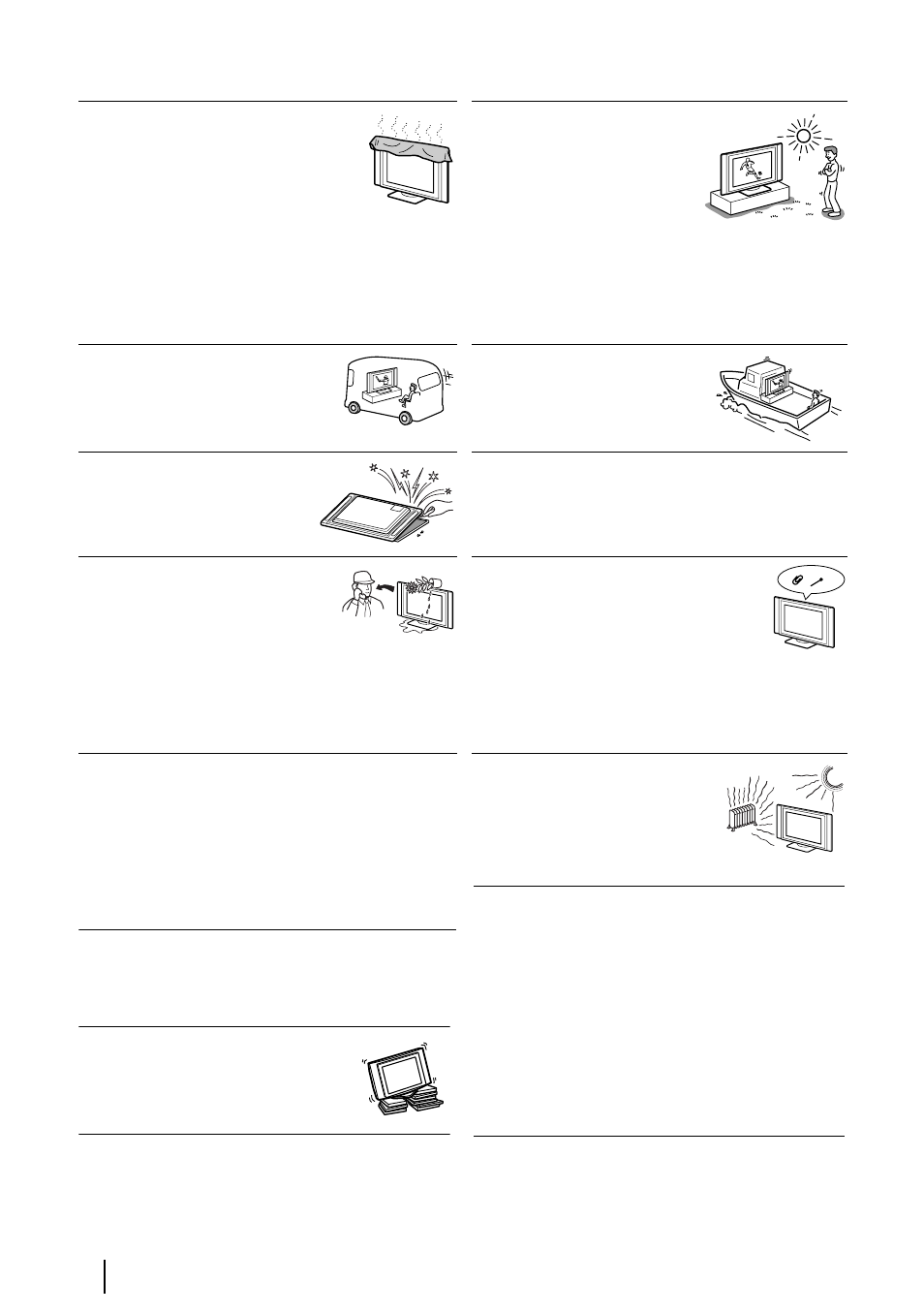 Installation and moving | Sony KLV-27HR3 User Manual | Page 5 / 134