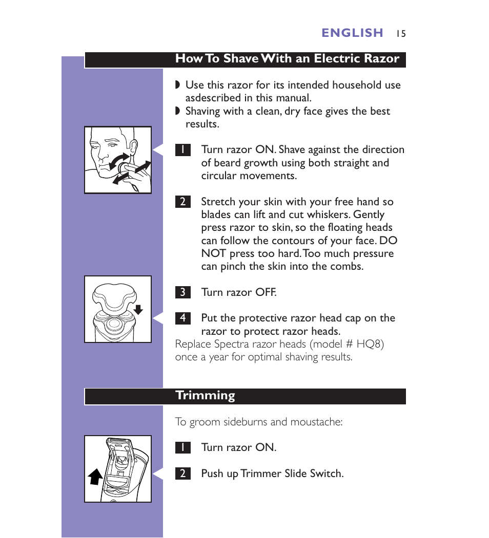 Philips Spectra 8892XL User Manual | Page 15 / 40